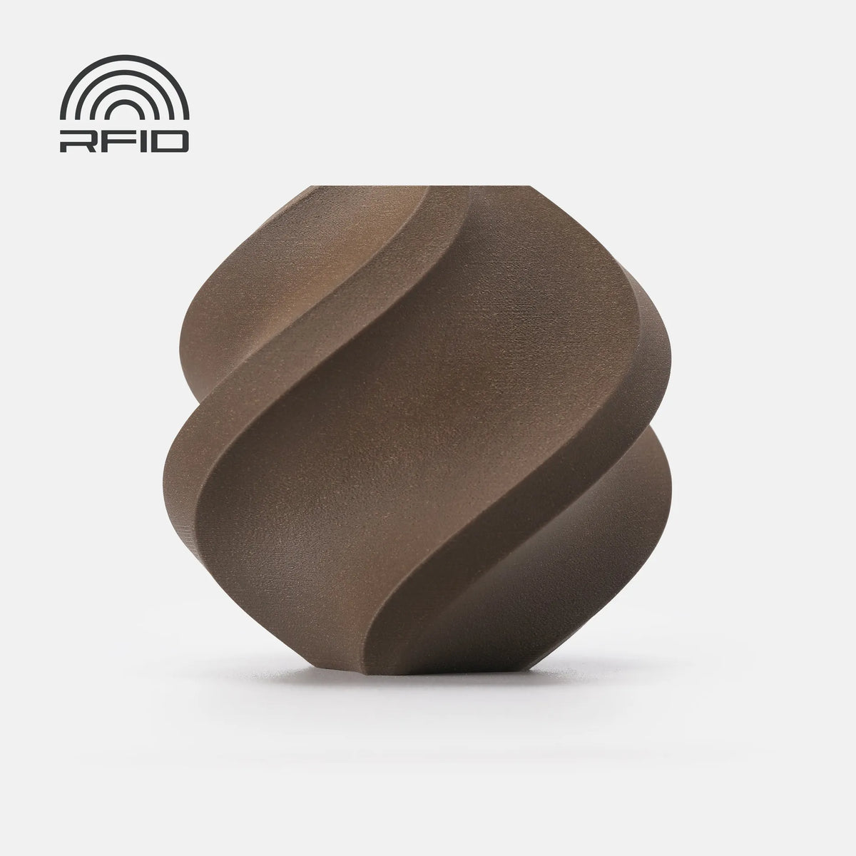 Bambu PLA Wood Filament Black Walnut 13107 With Spool