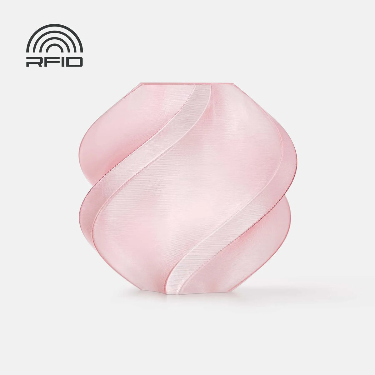 Filament Bambu Pla Translucent Chery Pink 13211 1.75 1kg With Spool