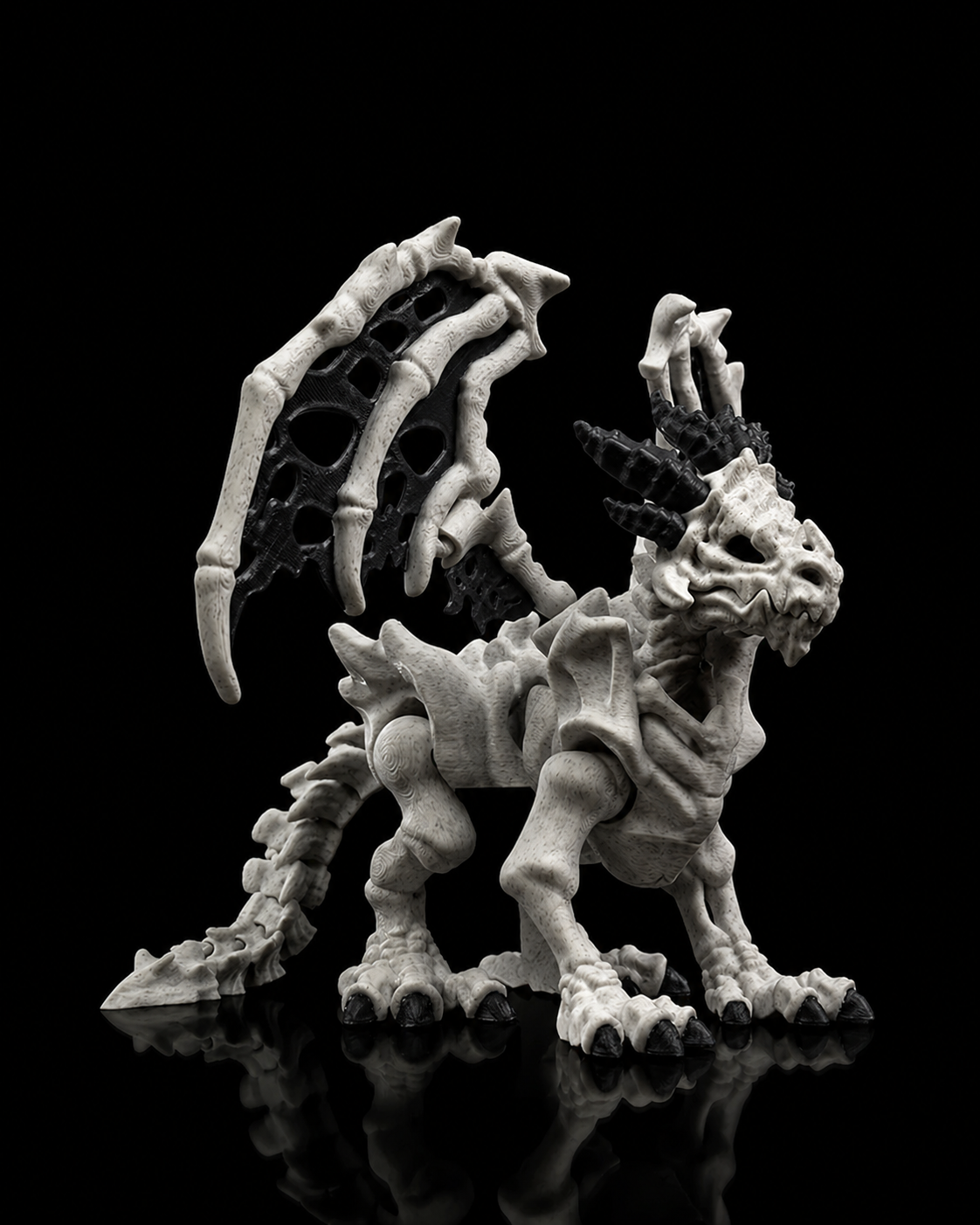 Ske-lethal Dragon (Bone White - Black)