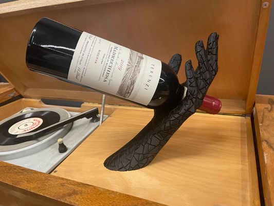 Wine hand holder (Metal dark Gray)