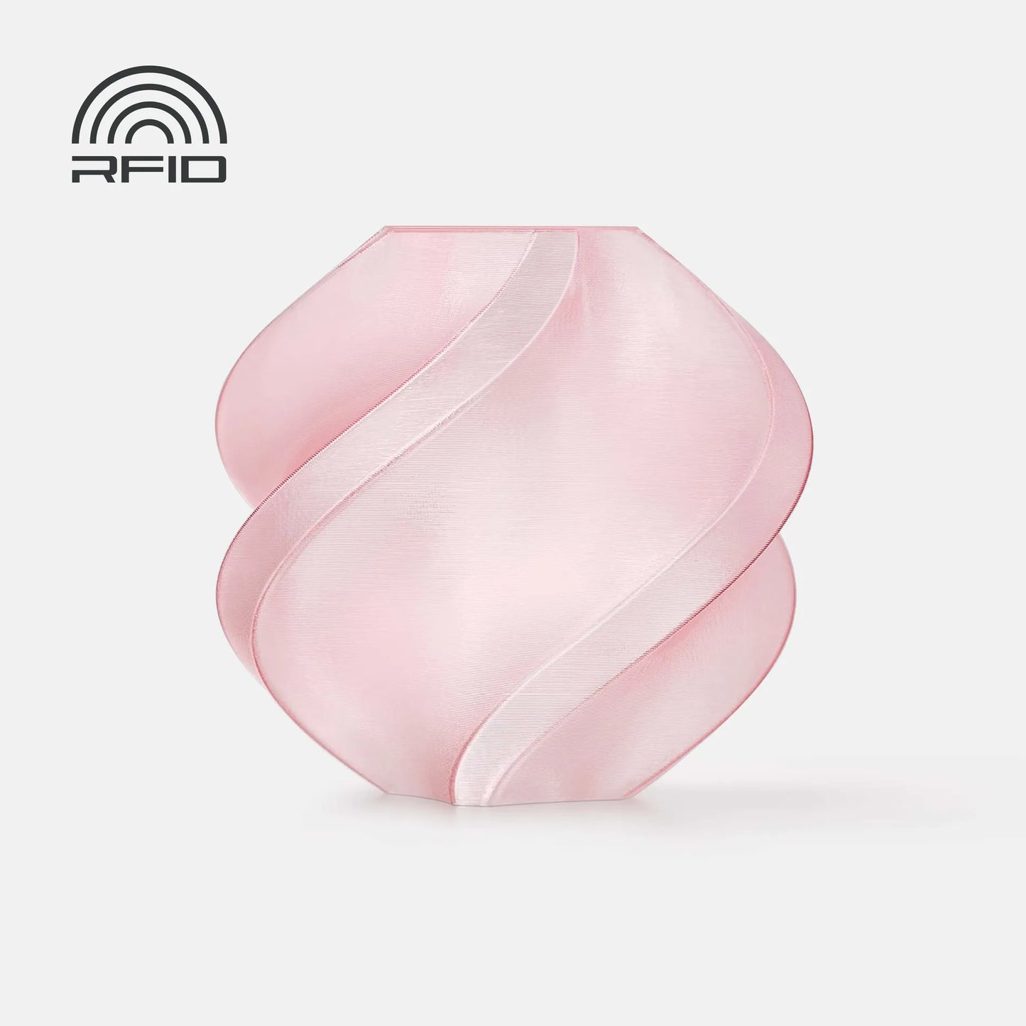 Filament Bambu Pla Translucent Chery Pink 13211 1.75 1kg With Spool