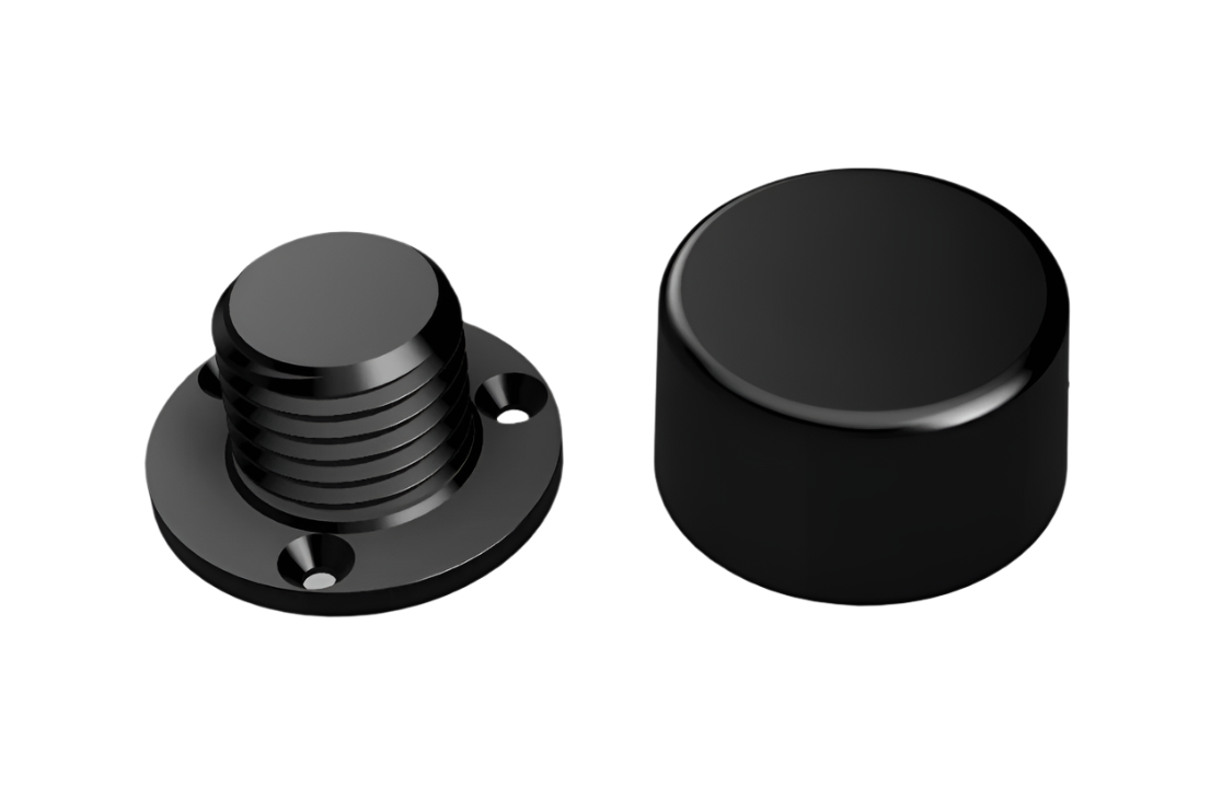 Adjustable furniture leg 60X40 (Black)