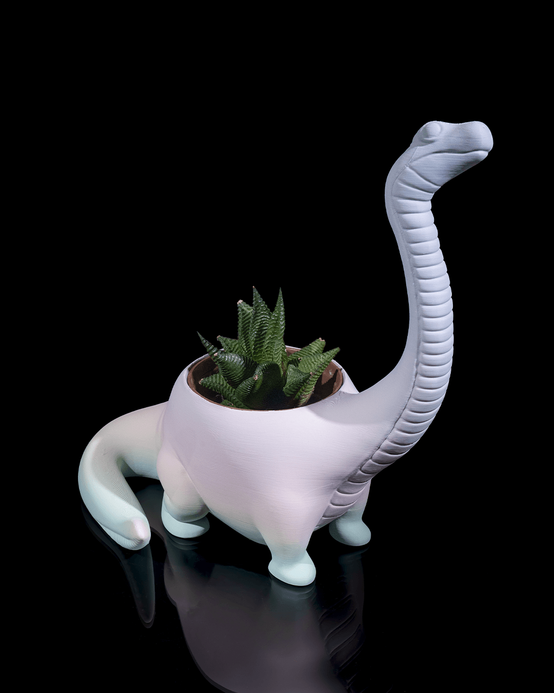 Herbivore Planter - Front (Light Gray)