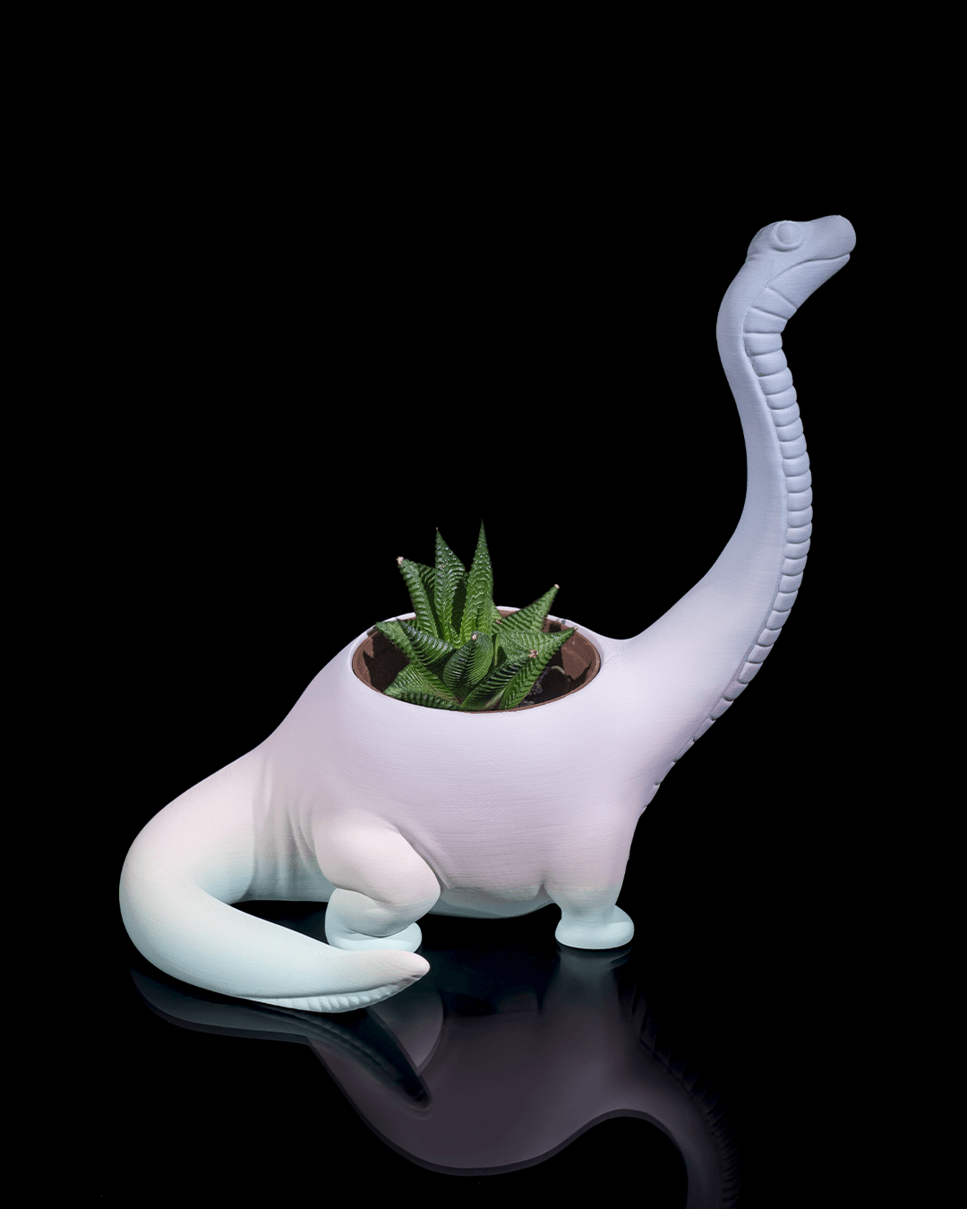Herbivore Planter - Front (Light Gray)