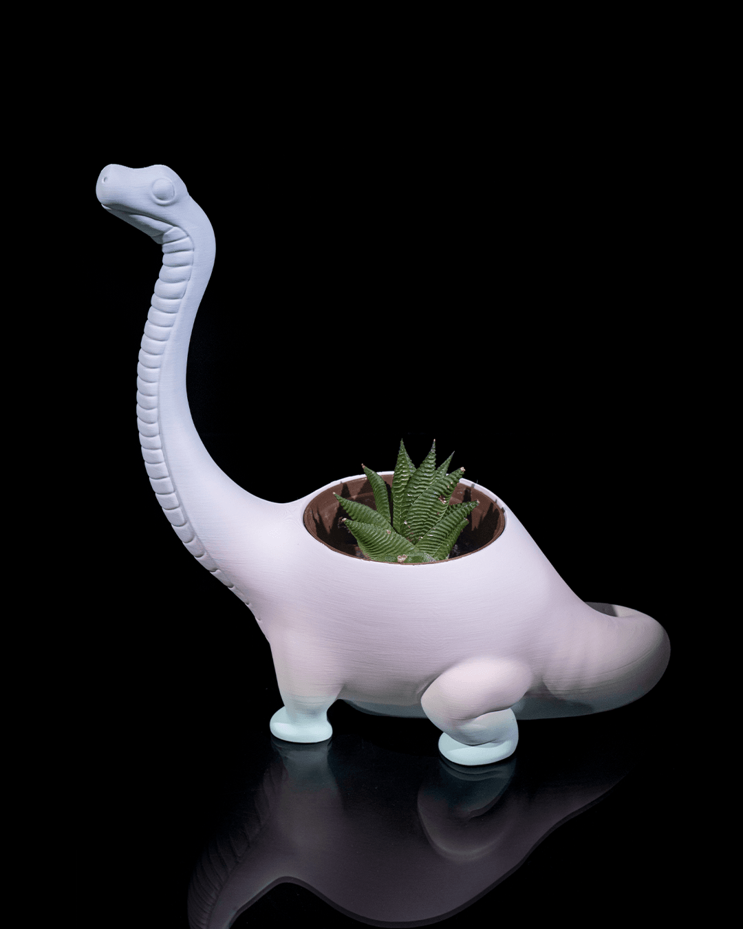 Herbivore Planter - Front (Light Gray)