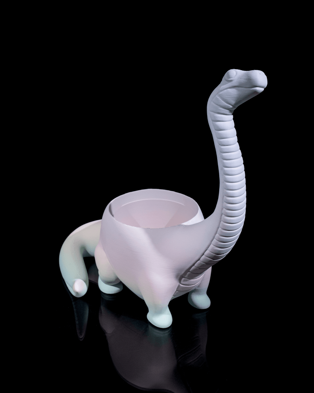 Herbivore Planter - Front (Light Gray)