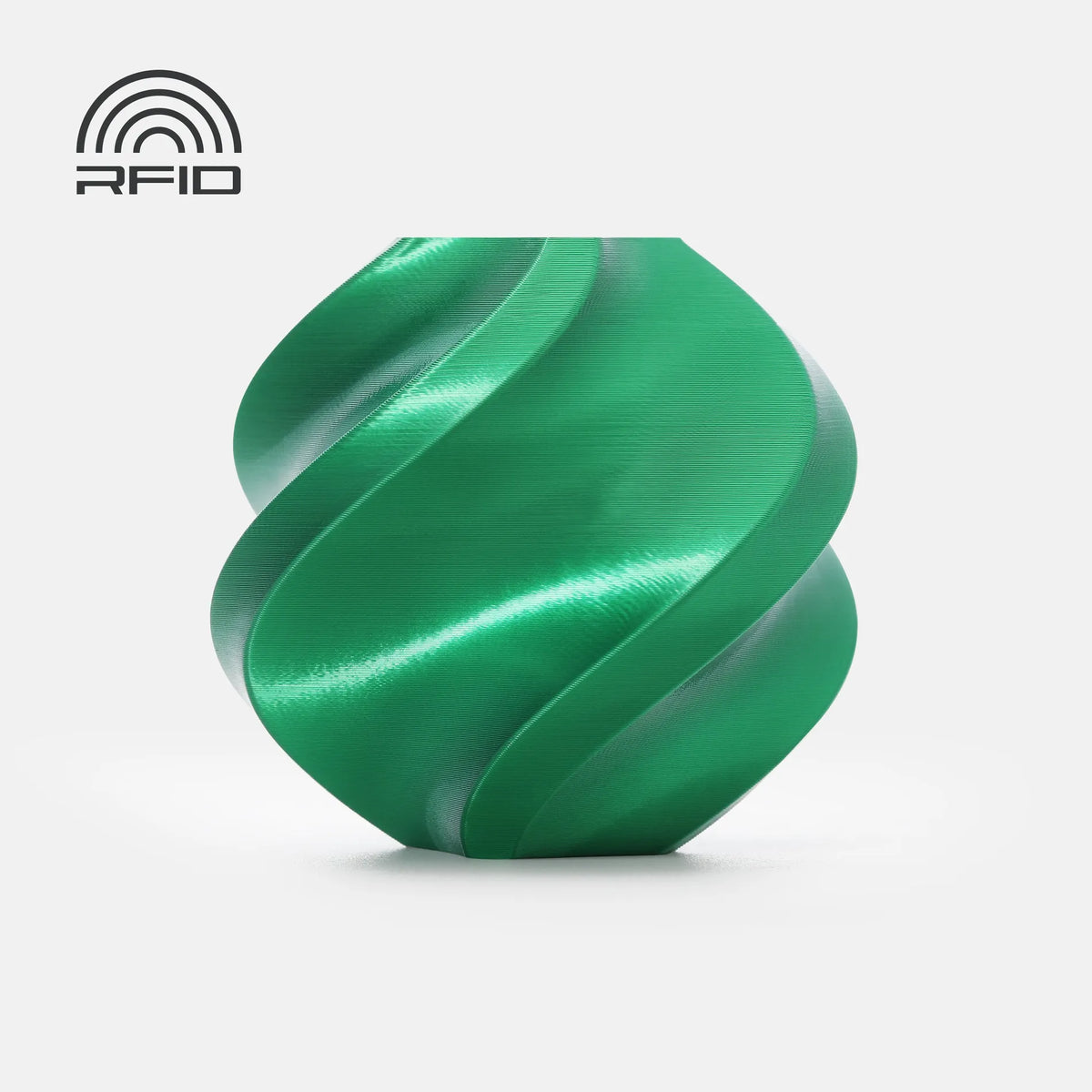 Filament Bambu Pla Silk+ Candy Green 13506 1.75 1kg With Spool