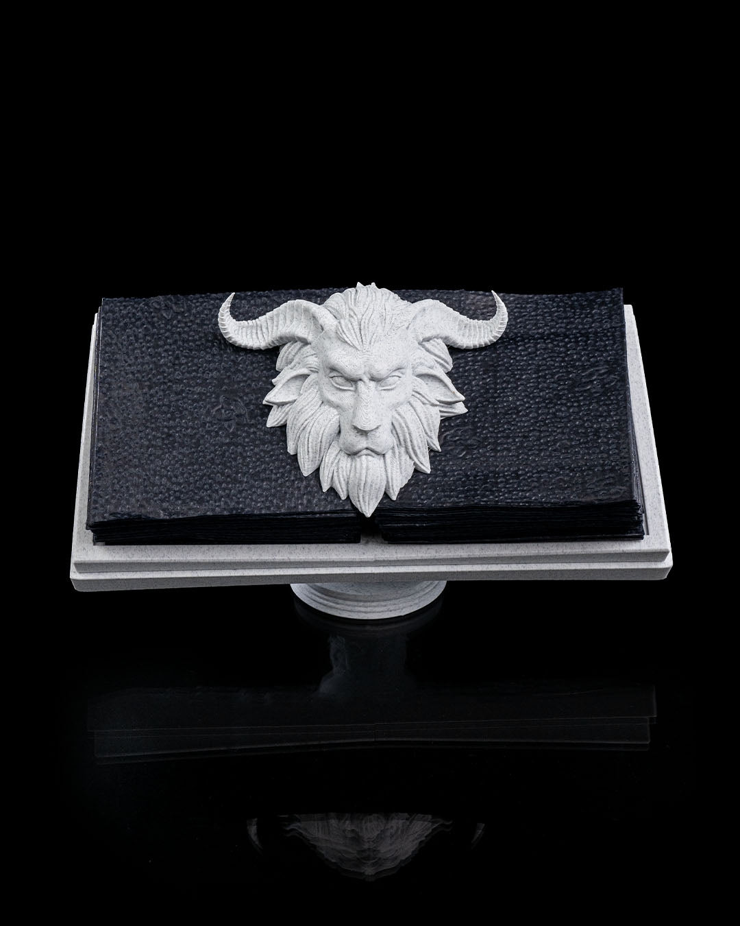 The Guardian Napkin Holder (White Marble)