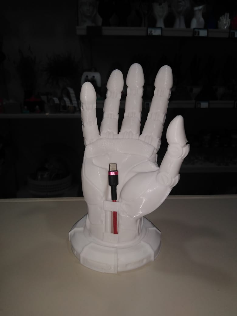 Android Hand Phone Holder White