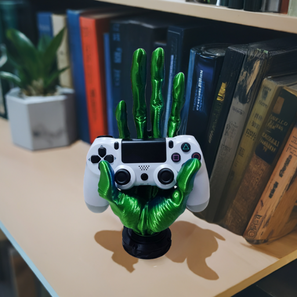 6-Finger Alien Hand Controller Holder (Blue-Green)