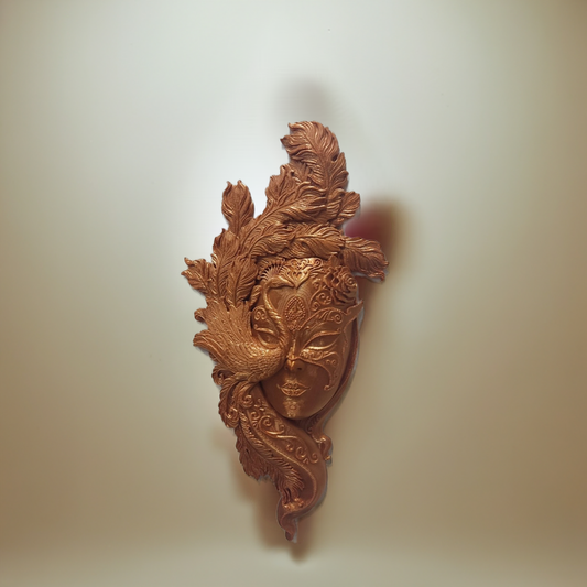 Carnival Woman &amp; Mask (Copper)